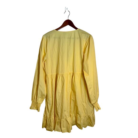 ASOS Light Yellow Ruffle Mini Dress - Picture 5 of 8